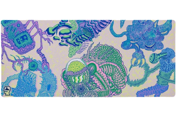 Higround x Brain Dead Mauspad Grün/Gelb