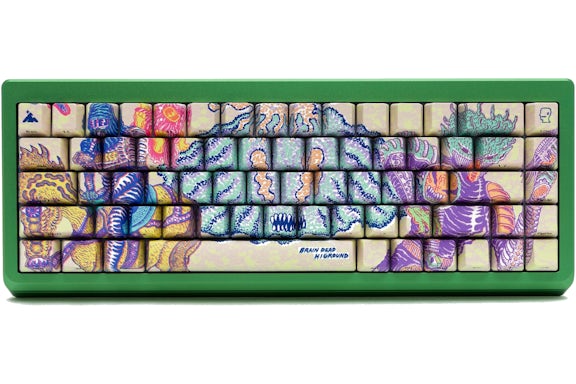 Teclado Higround x Brain Dead Summit 65 Verde/Amarillo