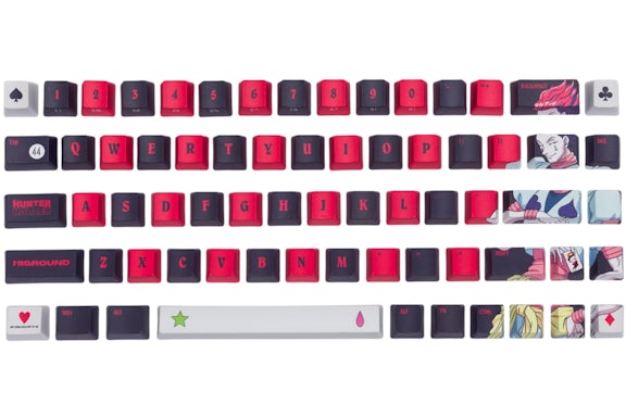 Higround x HxH Hisoka Keycap Set Rosso/Nero