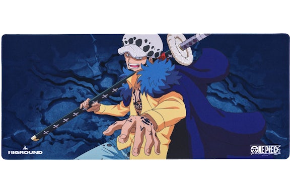 Higround x One Piece Law Mousepad Mousepad Blue/Yellow