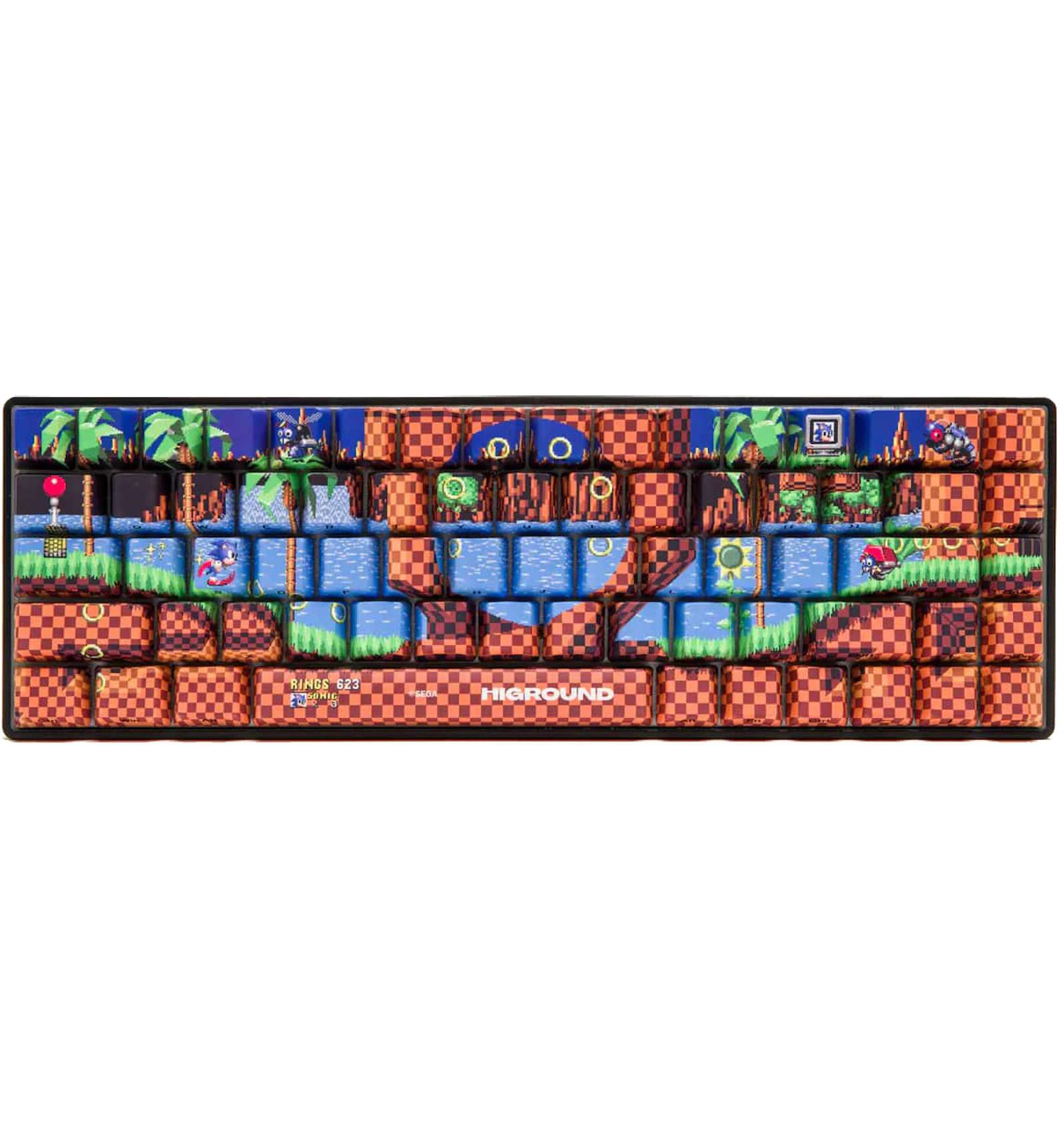 Higround X Sonic The Hedgehog Green Hill Zone Keyboard Blue Brown It Higround X Sonic The Hedgehog Green Hill Zone Keyboard Blue Brown It