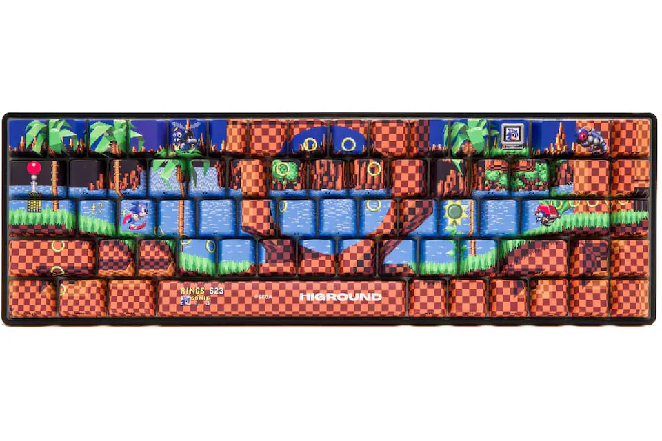 Higround x Sonic the Hedgehog Green Hill Zone Keyboard Blue/Brown