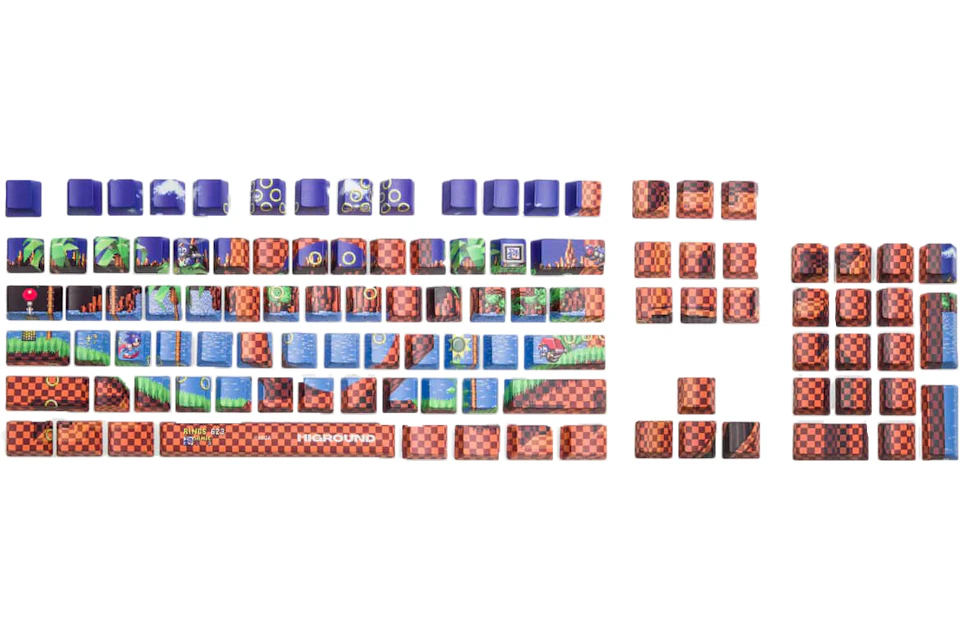 Higround X Sonic The Hedgehog Green Hill Zone Keycap Set Blue Brown It Higround X Sonic The Hedgehog Green Hill Zone Keycap Set Blue Brown It
