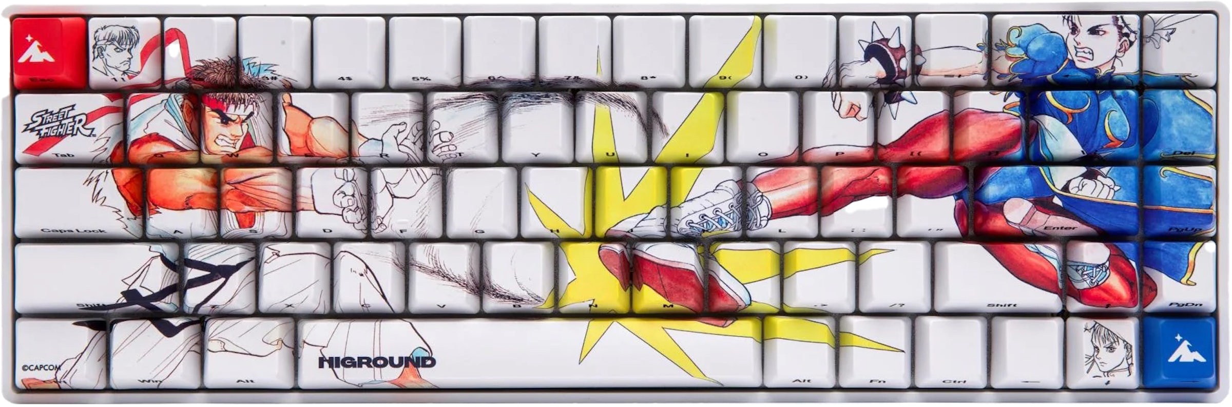 Higround x Street Fighter Victory Pose Mousepad White/Red - US