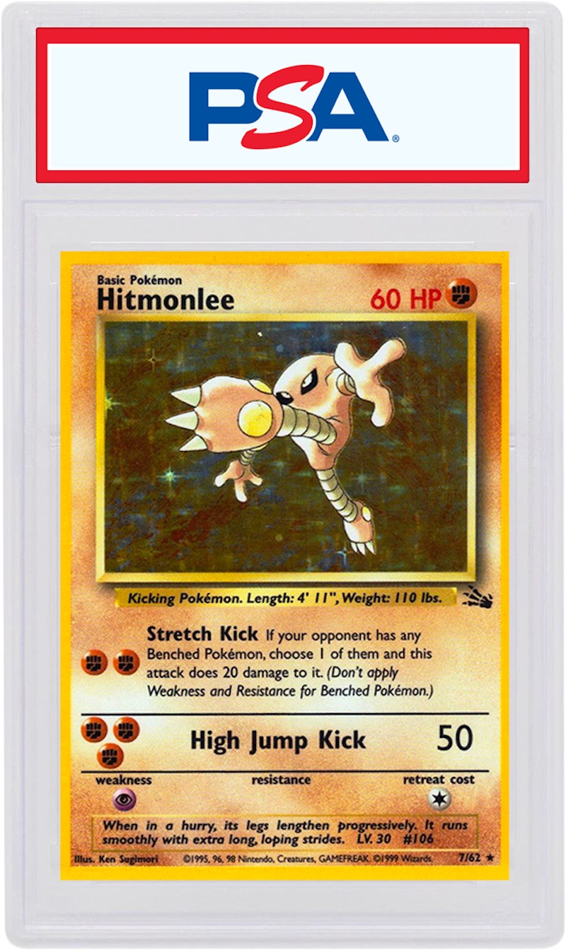 Hitmonlee-Holo 1999 Pokemon TCG Fossil #7/62 - 1999 - US