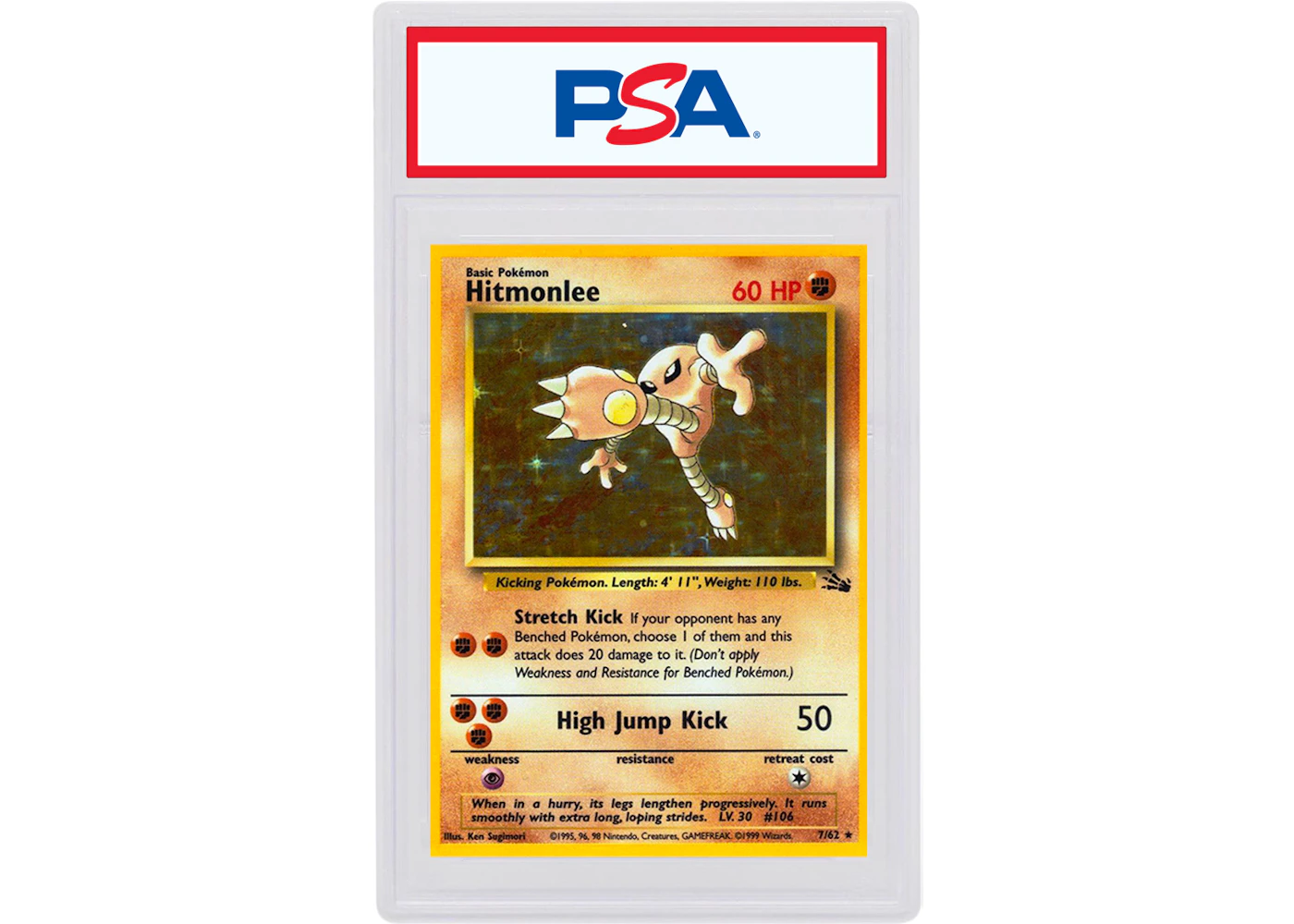 Hitmonlee-Holo 1999 Pokemon TCG Fossil #7/62 (PSA or BGS Graded) - 1999 - US Hitmonlee-Holo 1999 Pokemon TCG Fossil #7/62 (PSA or BGS Graded) - 1999 - US