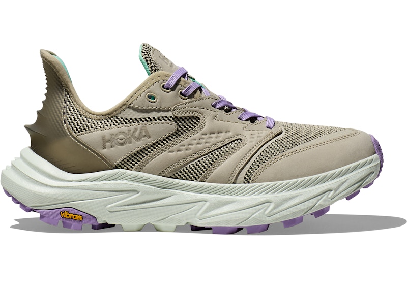 Pre-owned Hoka Anacapa 2 Freedom (women's) Sneakers In Sesame/glaucous In Gray