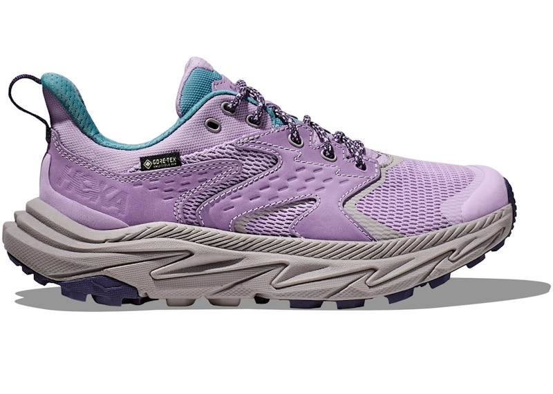 Pre-owned Hoka Anacapa 2 Low Goretex Sneakers In Lilac Mist/night Sky Blue