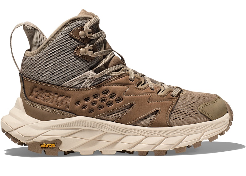 Pre-owned Hoka Anacapa Breeze Mid (women's) Sneakers In Dune/eggnog