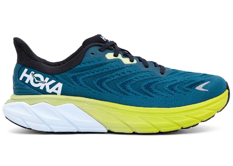 100％本物保証！ HOKA 中古 27cm ペールブルー×イエロー ARAHI6 ONE 