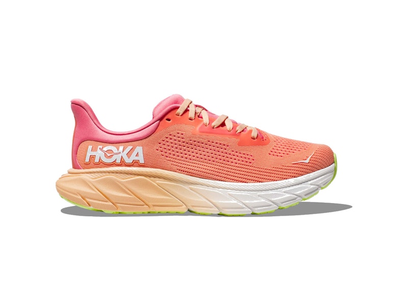 Pre-owned Hoka Arahi 7 (women's) Sneakers In Papaya/coral