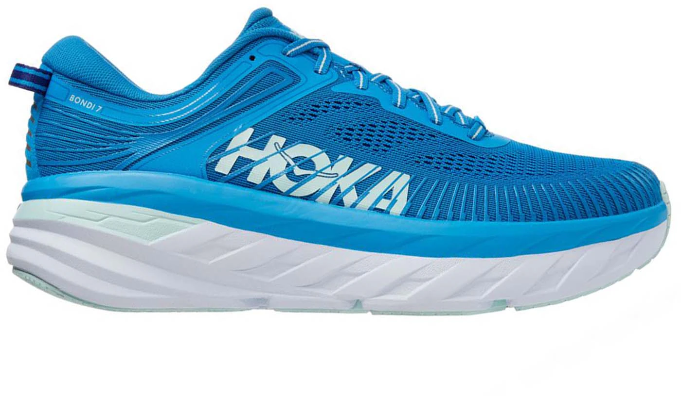 Men Hoka One One Navy Blue Bondi 7 Athletic Running Shoes Size 11 110518