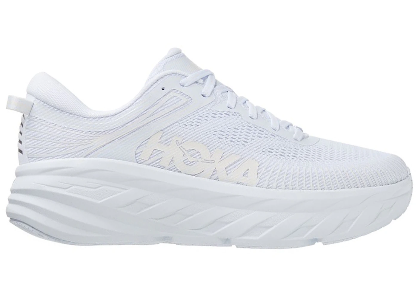 Hoka One One Bondi 7 White Men's - 1110518-WWH - US