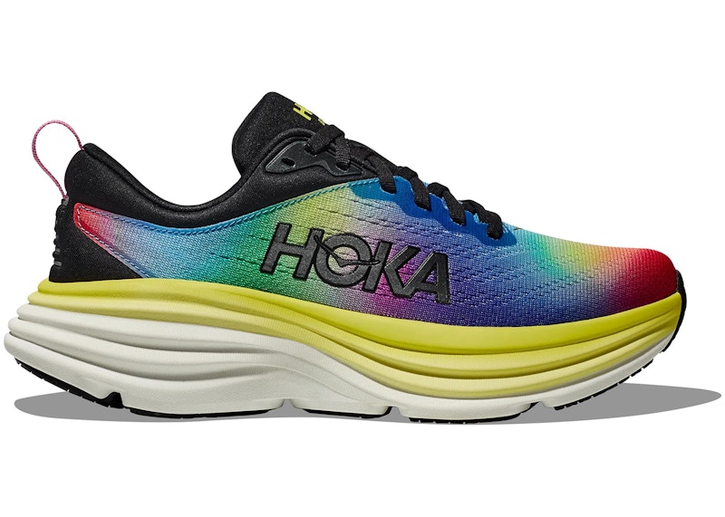 Hoka One One Bondi 8 Black Multi-Color Men's - 1123202-BKML - US Hoka One One Bondi 8 Black Multi-Color Men's - 1123202-BKML - US