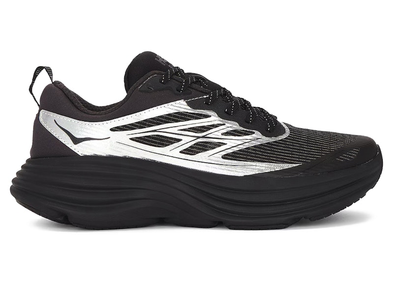 Hoka One One Bondi 8 Caged Stealth/Tech Silver/Black