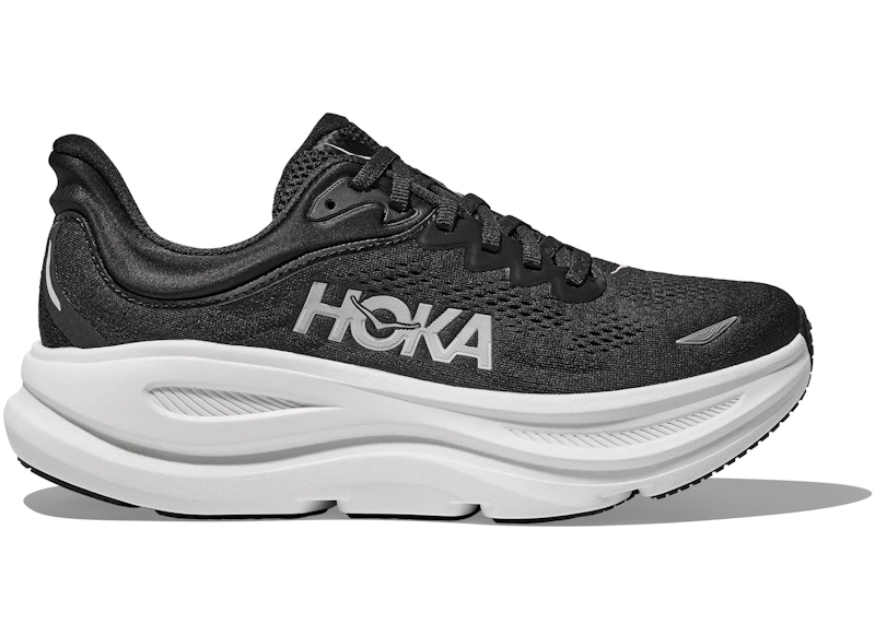 Pre-owned Hoka Bondi 9 (women's) Sneakers In Black/white