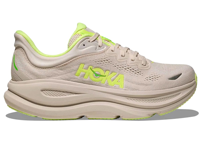 Hoka One One Bondi 9 Grout Neon Yuzu