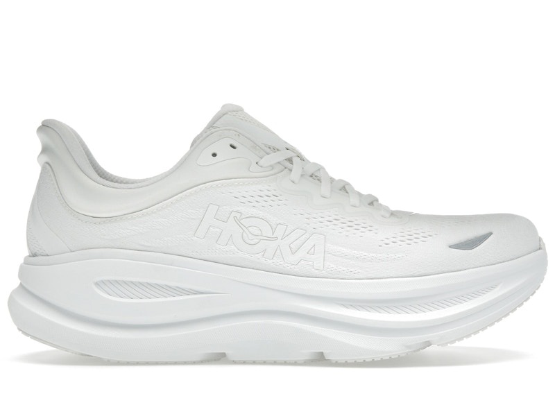 Hoka One One Bondi 9 White Men's - 1162011-WWH - US