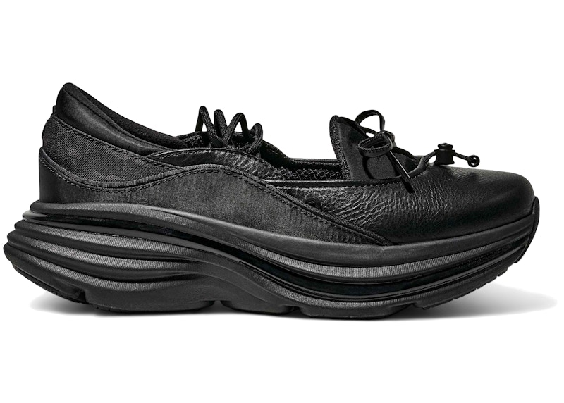 HOKA Bondi Mary Jane Lifestyle Shoes in Black - 1171546-BBLC