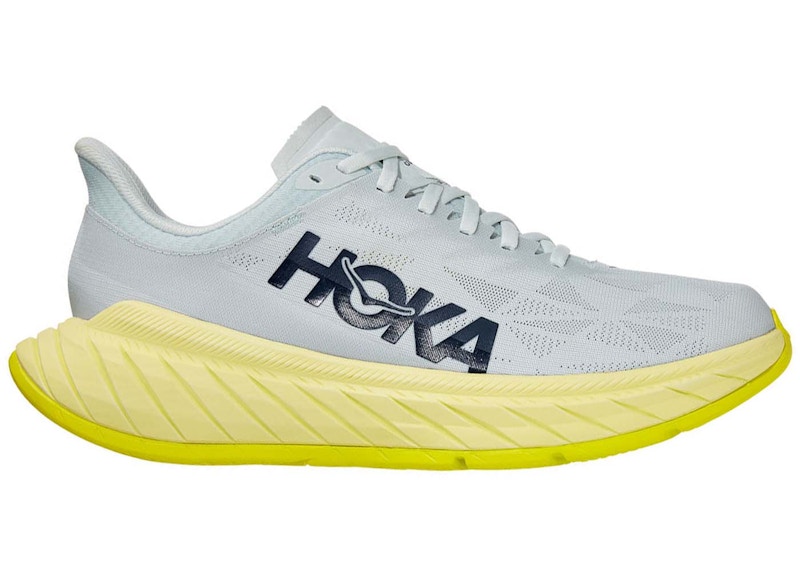 Hoka One One Carbon X 2 Blue Flower Luminary Green Men's