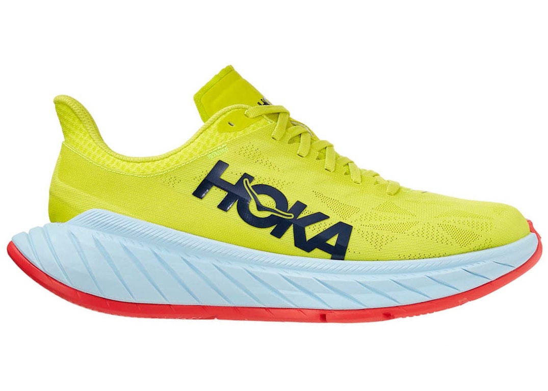 Pre-owned Hoka One One Carbon X 2 Evening Primrose Fiesta In Evening Primrose/fiesta