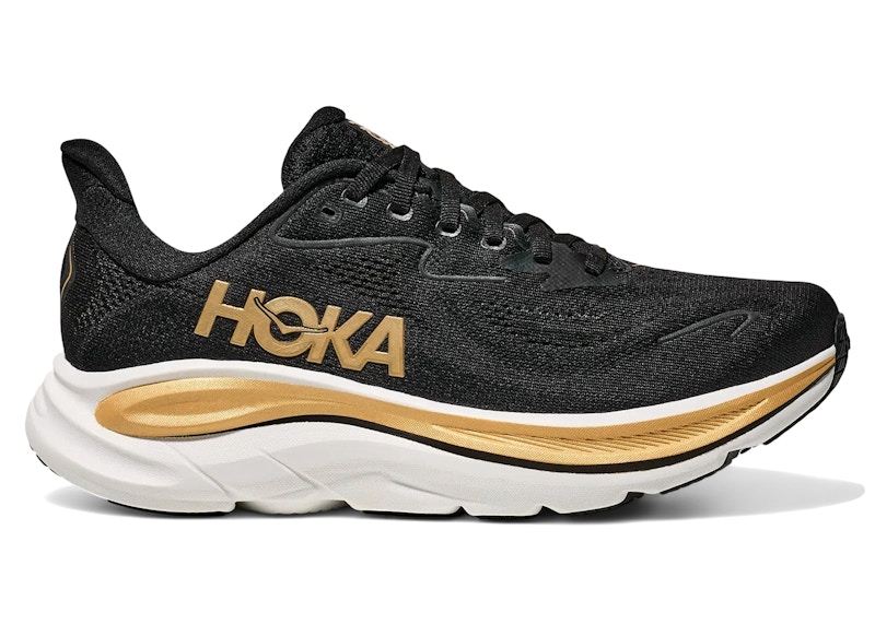 black.white.gold 専用ページ Hoka One One Clifton 10 Black Gold (Women's) - 1162031-BKGD - US