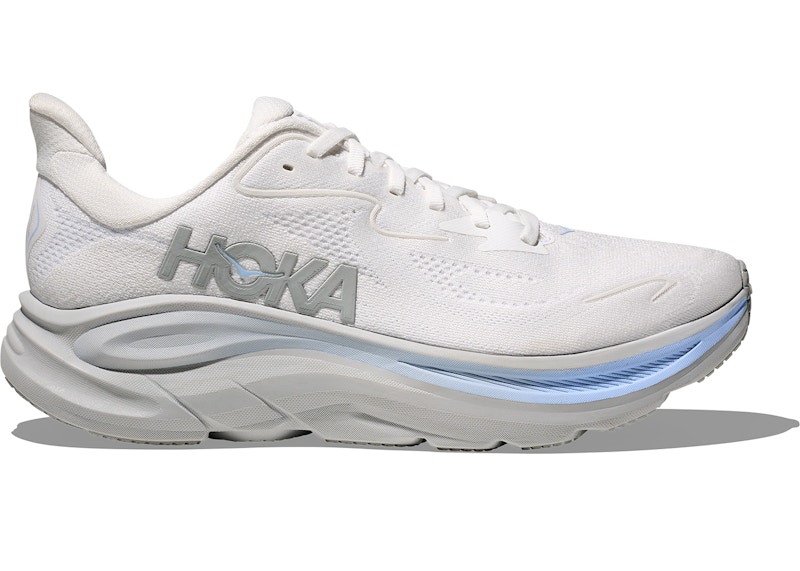 Hoka One One Clifton 10 White Glacier Blue Men's - 1162030
