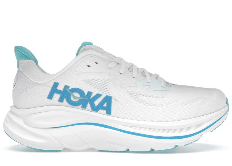 Hoka One One Clifton 10 White Skyward Blue
