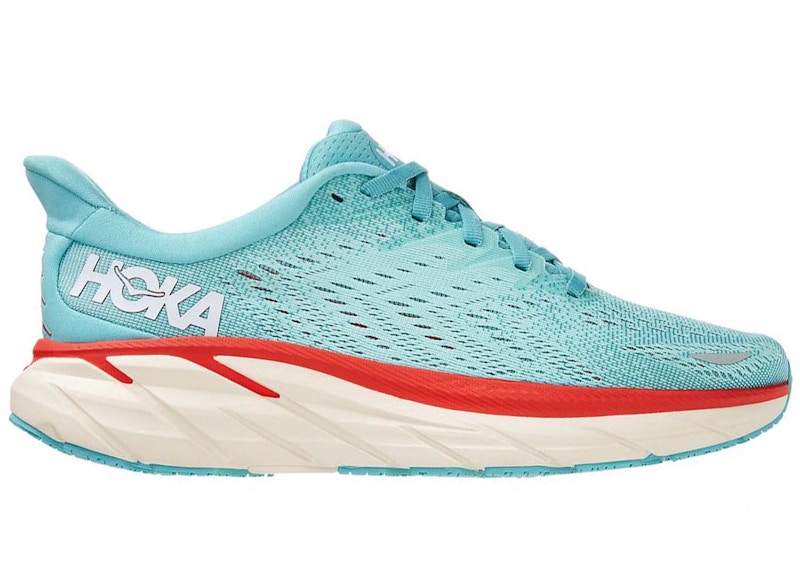 Hoka One One Clifton 8 Ibis Rose Pink Green (Women's) - 1119394 