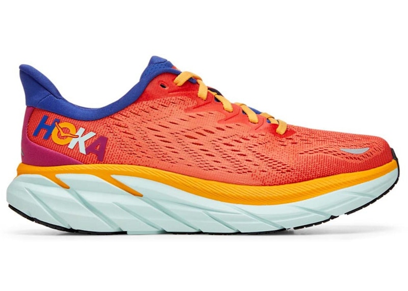 Hoka One One Clifton 8 Fiesta Orange Purple Women s 1119394 FBLN KR