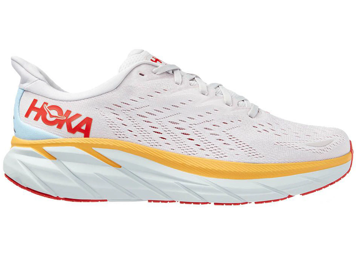 Hoka One One Clifton Nimbus Cloud Yellow Red Men's 1119393
