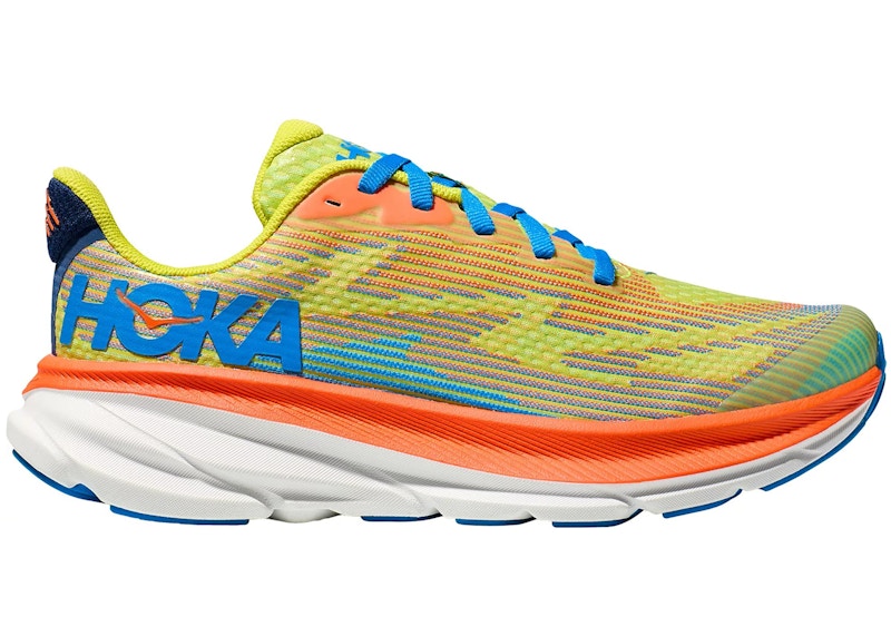 Hoka One One Clifton 9 Evening Primrose Vibrant Orange (GS)