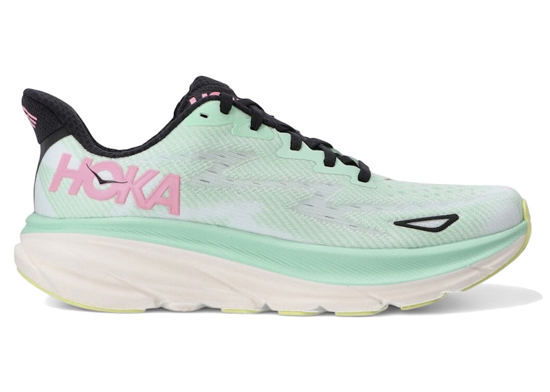 Pre-owned Hoka Clifton 9 (women's) Sneakers In Mint Fluorite/snow Melt