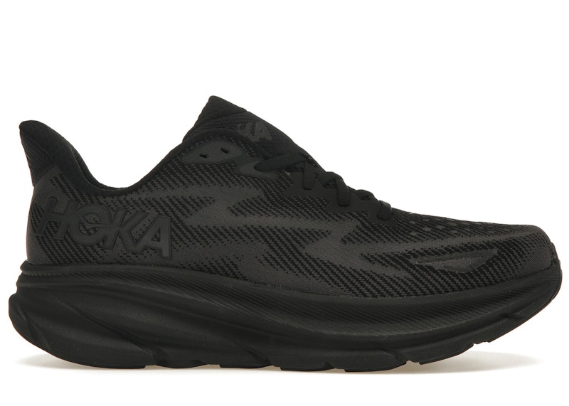 Hoka One One Clifton 9 Triple Black 男士- 1127895-BBLC - TW