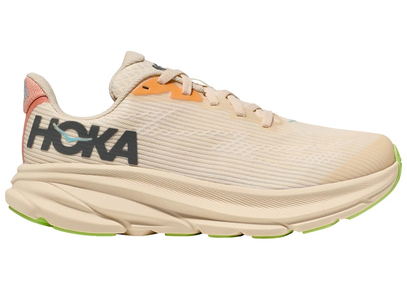 Pre-owned Hoka Clifton 9 Sneakers In Vanilla/astral In Multi