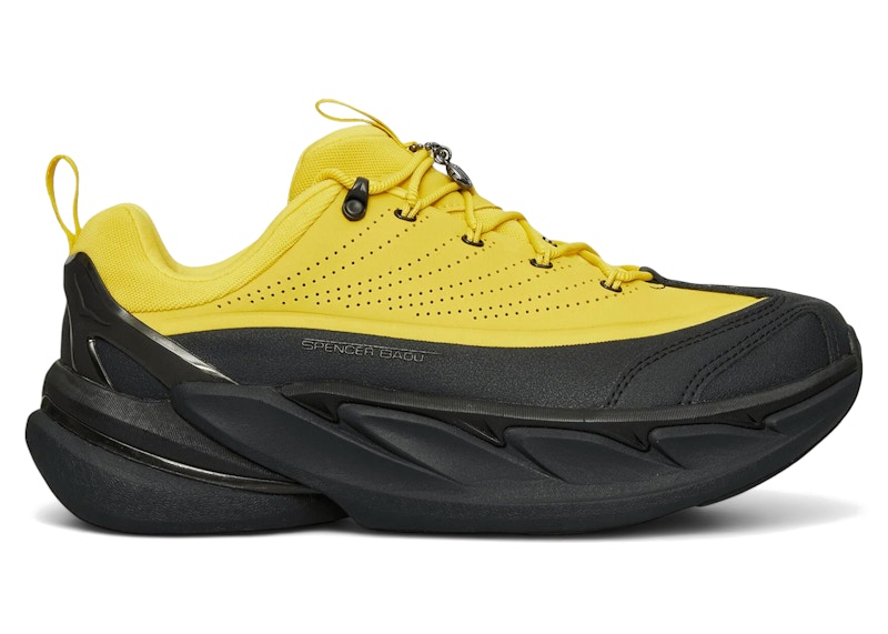 Pre-owned Hoka Men's One One Elevon X Spencer Badu Sneakers In Zest/black