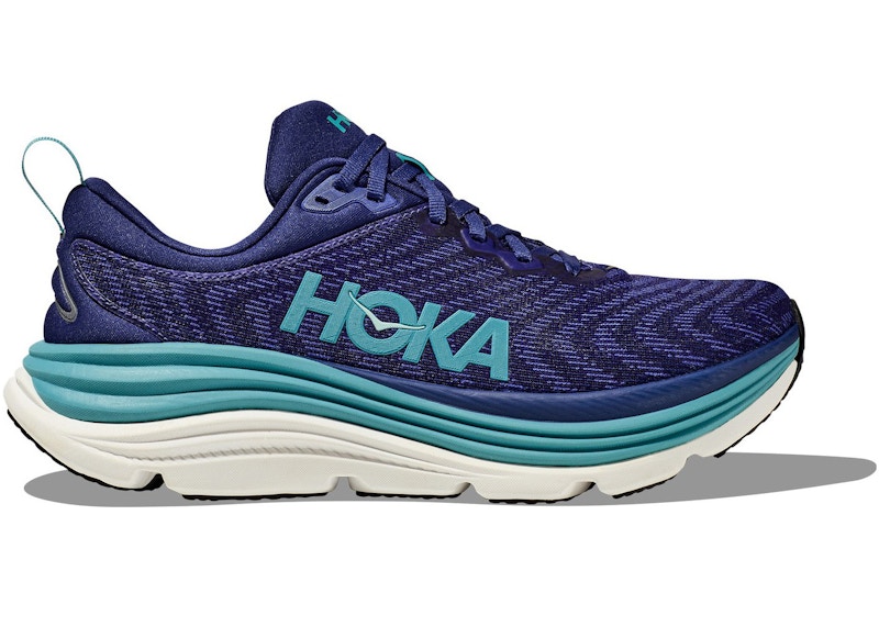Pre-owned Hoka Gaviota 5 (women's) Sneakers In Bellwether Blue/evening Sky