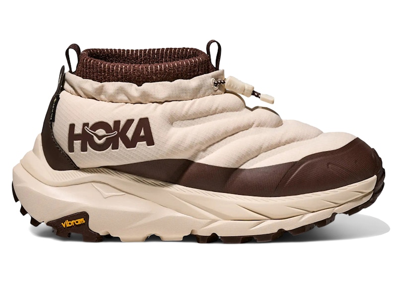 HOKA Women's Kaha 2 Frost Moc GORE-TEX Halfdays Lifestyle Shoes in Oat Milk/Spiked Cocoa - 1178631-OPK