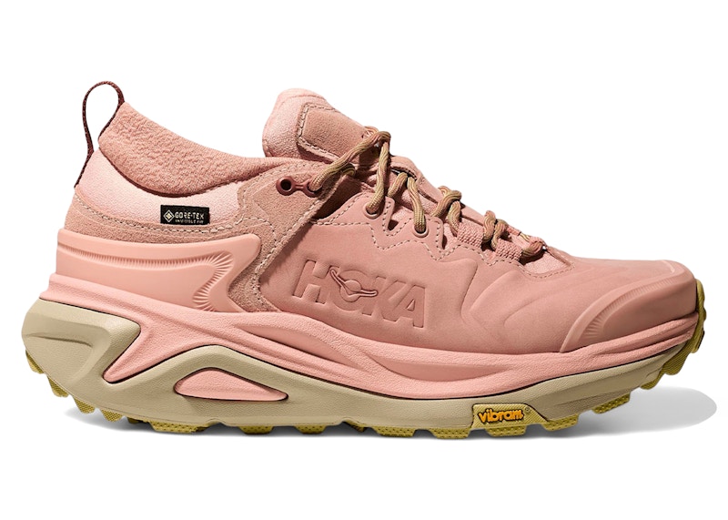 HOKA Women's Kaha 3 Low GORE-TEX Hiking Shoes in Rose Latte/Cardamom - 1162533-RDM