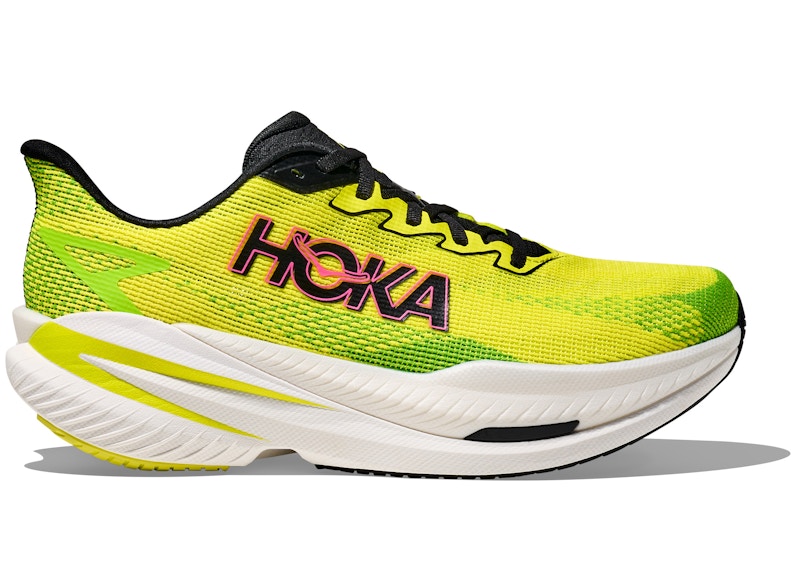 HOKA Men's Mach X 3 Road Running Shoes in Neon Hoka Citrus/Neon Lime - 1168720-NNHK