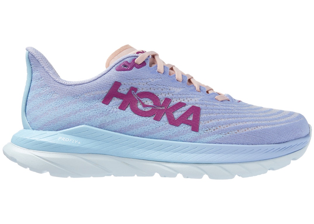 Pre-owned Hoka One One Mach 5 Baby Lavender Summer (women's) In Baby Lavender/summer