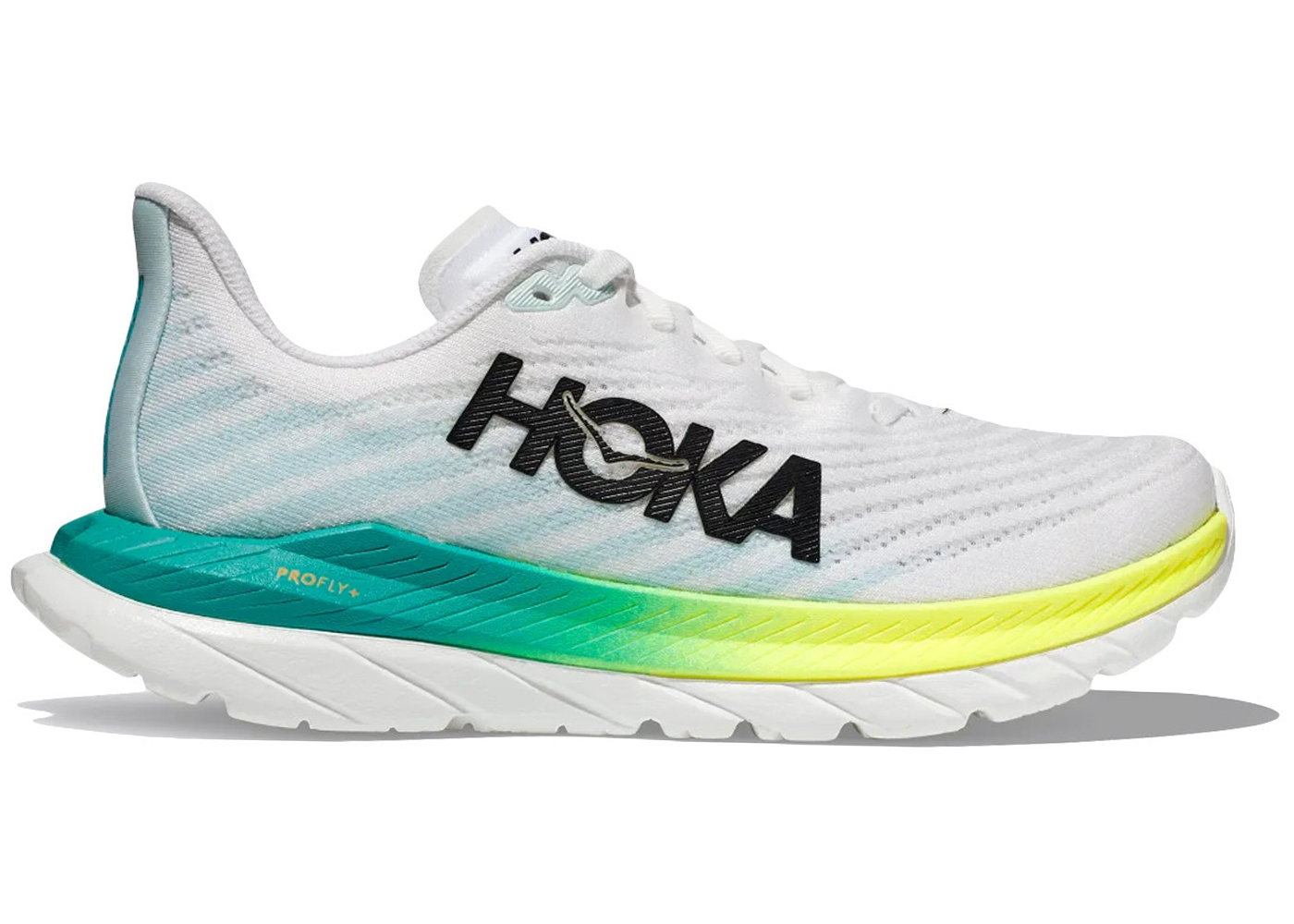 Hoka One One Mach 5 White Blue Glass (Women's) - 1127894-WBGL - US