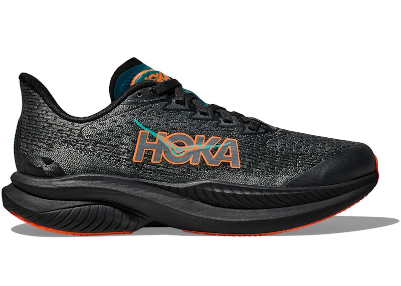 Hoka One One Mach 6 Black Electric Tangerine (GS) - 1147553