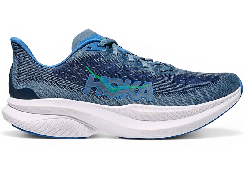 HOKA Men's Mach 6 Road Running Shoes in Downpour/Thunder Cloud - 1147790-DHN