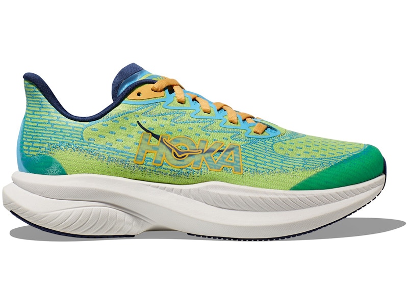 Hoka One One Mach 6 Lettuce Bellwether Blue (GS) 1147553LLW US