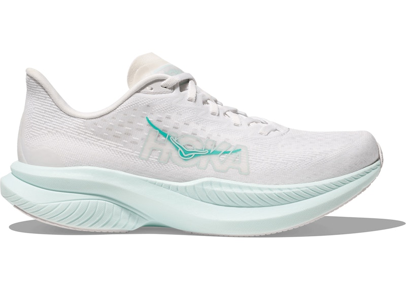 Pre-owned Hoka Mach 6 (women's) Sneakers In White/droplet