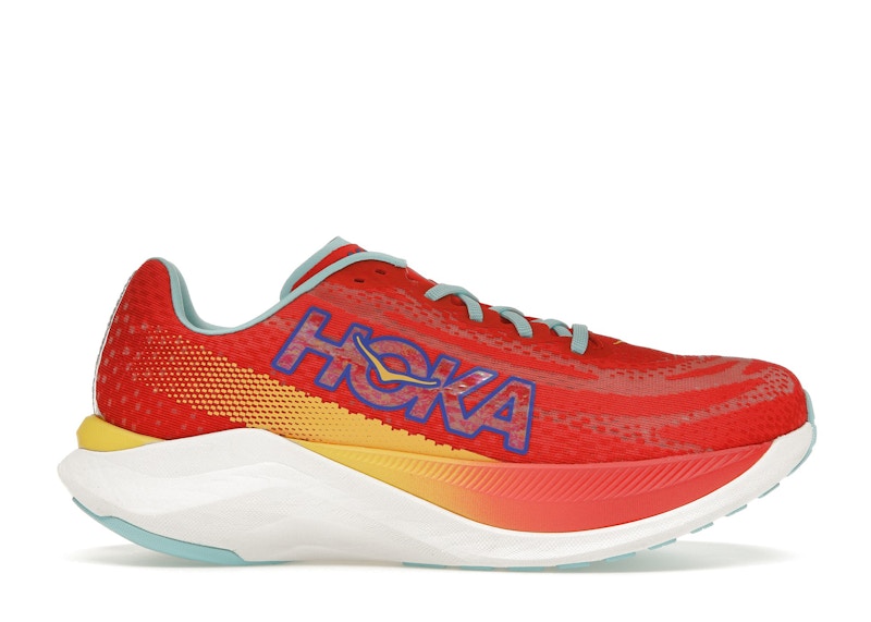 Pre-owned Hoka Mach X (women's) Sneakers In Cerise/cloudless