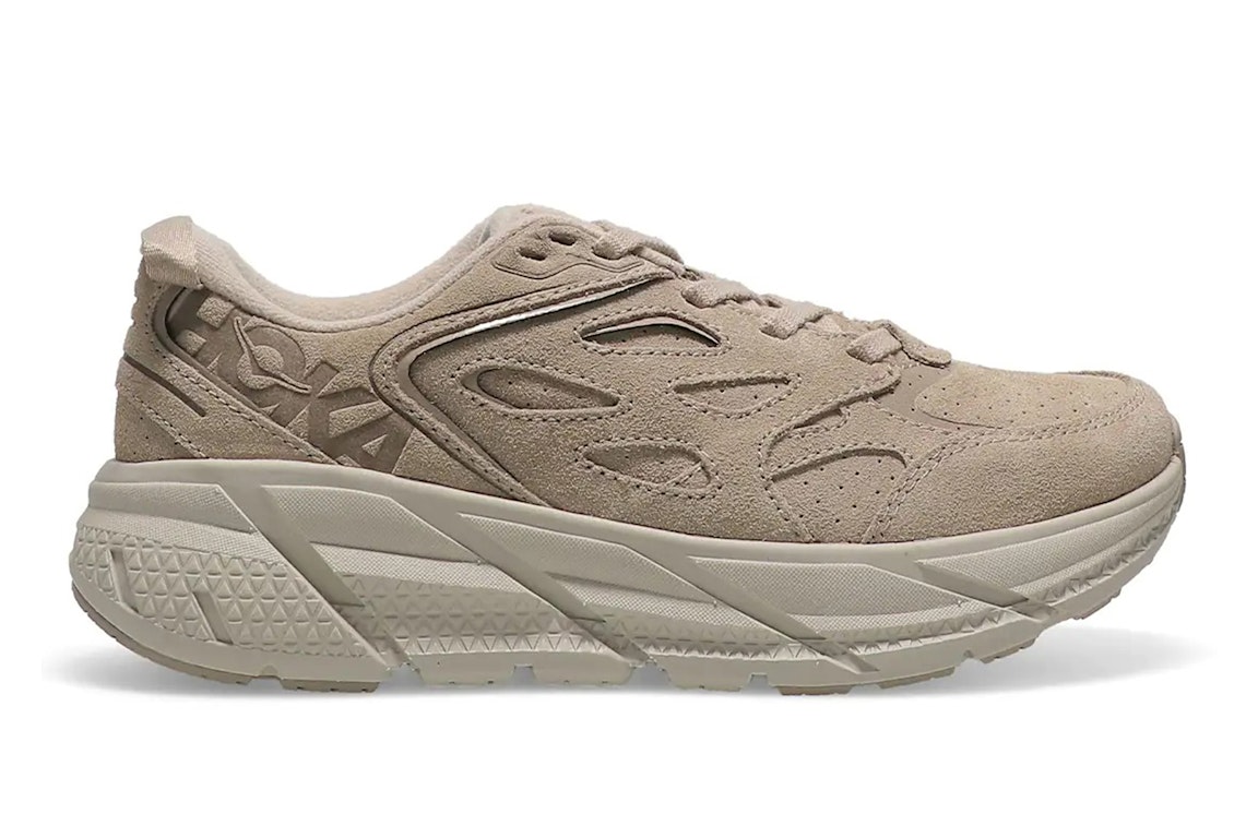 Pre-owned Hoka One One Clifton L Suede Simply Taupe Pumice Stone (all Gender) In Simply Taupe/pumic Stone