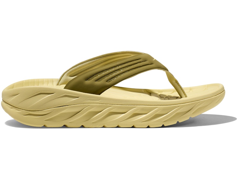 Hoka One One Ora Recovery Flip Green Moss Celery Root Men's 1099675