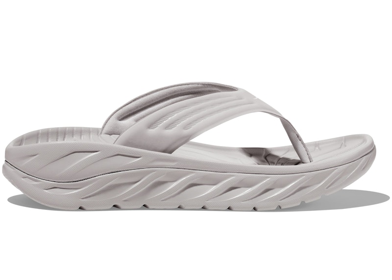 Hoka One One Ora Recovery Flip Lunar Rock White メンズ